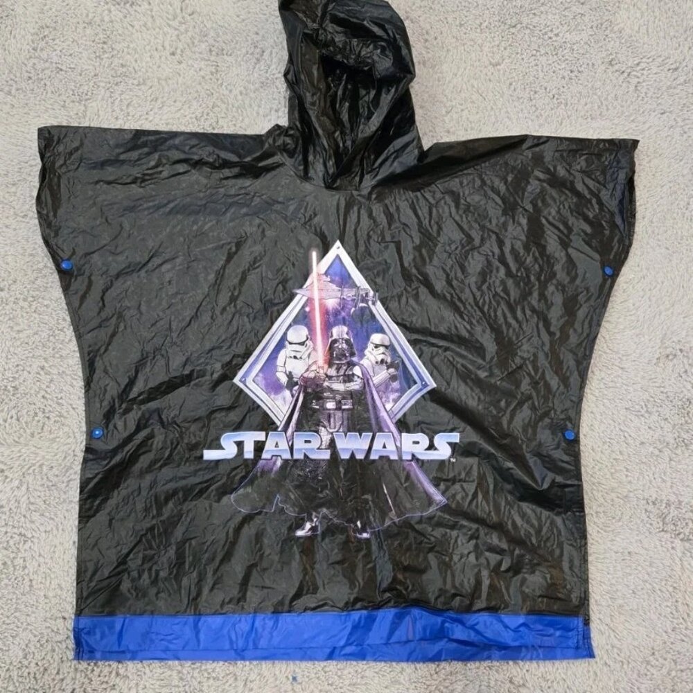 Star Wars Black Poncho Kids, One Size